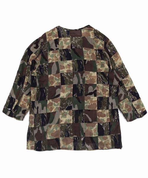 TMT（ティーエムティー）の「CAMO-GAZE PACHWORK TUNIC SHIRTS（シャツ/ブラウス・メンズ・カーキ/ネイビー・MEDIUM/LARGE/X-LARGE/SMALL）」の8枚目の写真