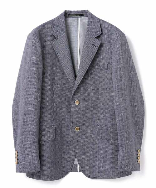 MEN'S BIGI(メンズビギ)の「クールドッツ ストレッチジャケット/ウォッシャブル(同素材パンツあり セットアップ 可能) (テーラードジャケット・メンズ・ネイビー/グレー/ブルー・SS/S/M/L)」の4枚目の写真
