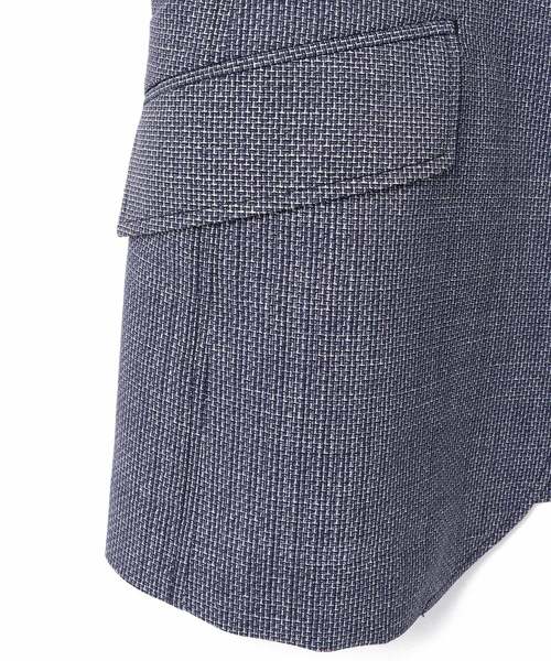 MEN'S BIGI(メンズビギ)の「クールドッツ ストレッチジャケット/ウォッシャブル(同素材パンツあり セットアップ 可能) (テーラードジャケット・メンズ・ネイビー/グレー/ブルー・SS/S/M/L)」の14枚目の写真