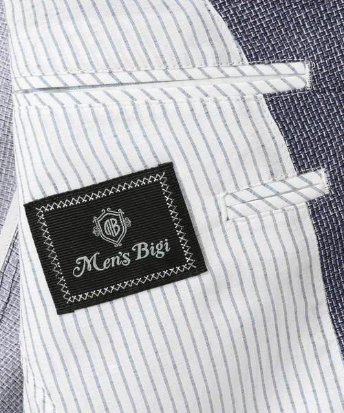 MEN'S BIGI(メンズビギ)の「クールドッツ ストレッチジャケット/ウォッシャブル(同素材パンツあり セットアップ 可能) (テーラードジャケット・メンズ・ネイビー/グレー/ブルー・SS/S/M/L)」の10枚目の写真