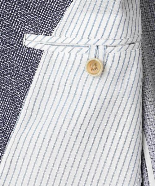 MEN'S BIGI(メンズビギ)の「クールドッツ ストレッチジャケット/ウォッシャブル(同素材パンツあり セットアップ 可能) (テーラードジャケット・メンズ・ネイビー/グレー/ブルー・SS/S/M/L)」の22枚目の写真