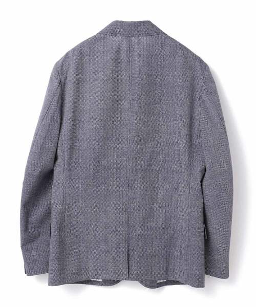 MEN'S BIGI(メンズビギ)の「クールドッツ ストレッチジャケット/ウォッシャブル(同素材パンツあり セットアップ 可能) (テーラードジャケット・メンズ・ネイビー/グレー/ブルー・SS/S/M/L)」の8枚目の写真