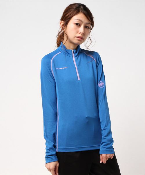 Mammut（マムート）の「COMFORT Light Zip longsleeve Women / 1041-08570（Tシャツ/カットソー・レディース・モスグリーン/ブルー系その他/ベージュ系その他・LARGE/MEDIUM/X-LARGE/SMALL）」の3枚目の写真