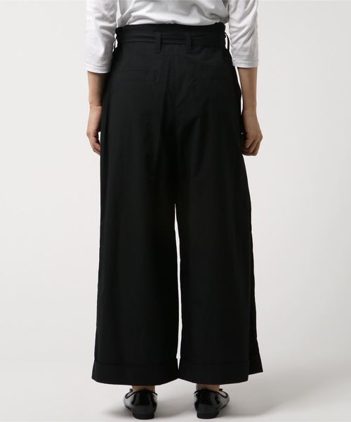 Traditional Weatherwear(トラディショナルウェザーウェア)の「ベルテッド タックド ワイド パンツ(その他パンツ・レディース・ネイビー/グレー/ホワイト/ブラック・S/L/XL)」の6枚目の写真