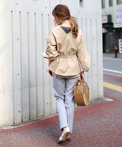 Bou Jeloud（ブージュルード）の「美シルエット・美脚パンツ◇センタープレス ストレッチパンツ（その他パンツ・レディース・ブラック/ライトグレー・36/38/40）」の19枚目の写真