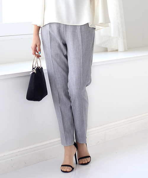 Bou Jeloud（ブージュルード）の「美シルエット・美脚パンツ◇センタープレス ストレッチパンツ（その他パンツ・レディース・ブラック/ライトグレー・36/38/40）」の18枚目の写真