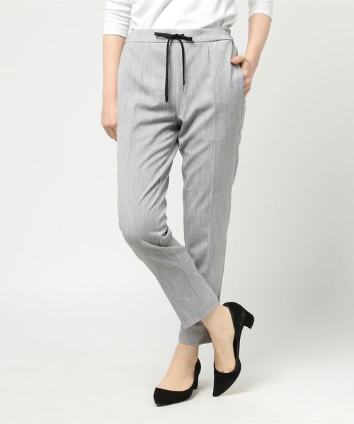 Bou Jeloud（ブージュルード）の「美シルエット・美脚パンツ◇センタープレス ストレッチパンツ（その他パンツ・レディース・ブラック/ライトグレー・36/38/40）」の5枚目の写真