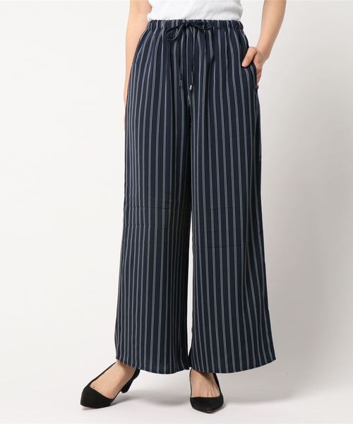 AMERICAN HOLIC（アメリカンホリック）の「10col.ドロストとろみワイドパンツ（その他パンツ・レディース・カーキ/ドット/グレイッシュベージュ/ネイビー/ライトグレー/グレー系その他/ブルー系その他/ピンク/サックスブルー/ブラック・L/M）」の8枚目の写真