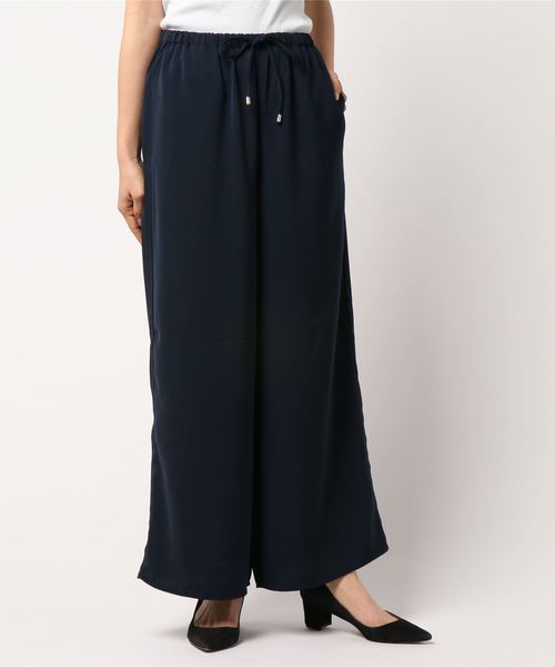 AMERICAN HOLIC（アメリカンホリック）の「10col.ドロストとろみワイドパンツ（その他パンツ・レディース・カーキ/ドット/グレイッシュベージュ/ネイビー/ライトグレー/グレー系その他/ブルー系その他/ピンク/サックスブルー/ブラック・L/M）」の7枚目の写真