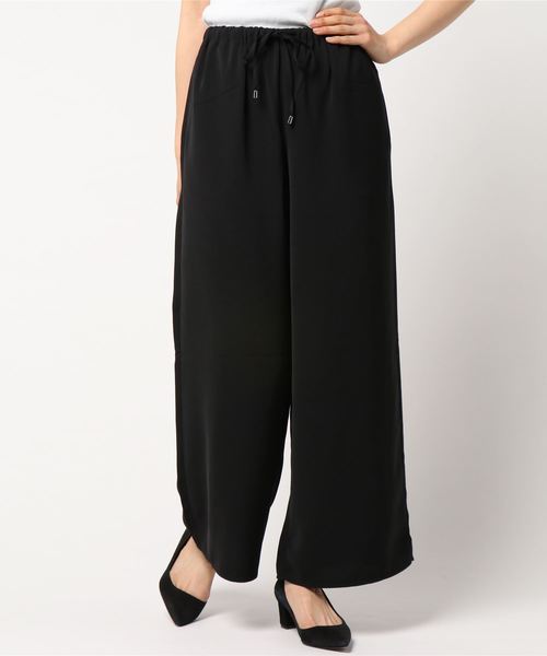 AMERICAN HOLIC（アメリカンホリック）の「10col.ドロストとろみワイドパンツ（その他パンツ・レディース・カーキ/ドット/グレイッシュベージュ/ネイビー/ライトグレー/グレー系その他/ブルー系その他/ピンク/サックスブルー/ブラック・L/M）」の2枚目の写真