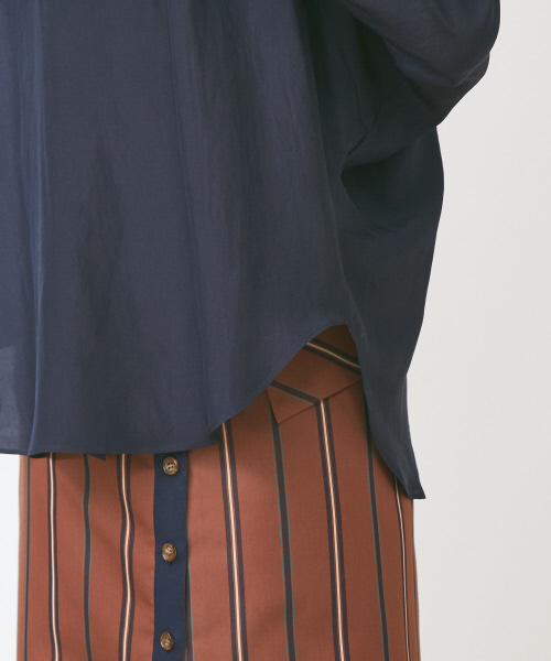 Abahouse Devinette（ドゥヴィネット）の「ウォッシャブルシルクタックプルオーバー（シャツ/ブラウス・レディース・ネイビー/カーキ/キャメル・FREE）」の19枚目の写真