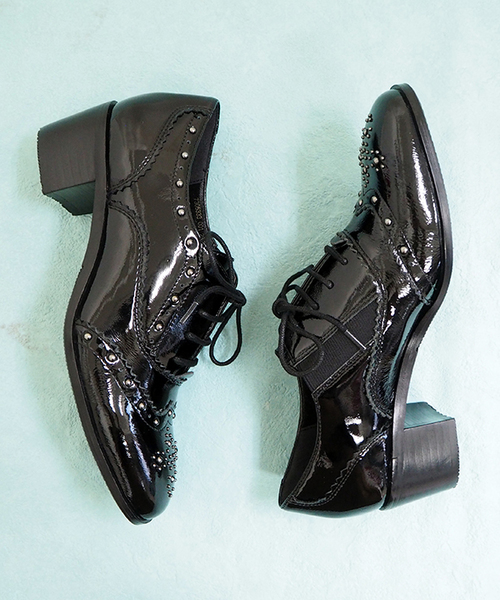 cava cava（サヴァサヴァ）の「◆ cavacava (サヴァサヴァ) ◆　オックスフォードシューズ　7305333（ドレスシューズ・レディース・グレー/クリアブラック/ブラック/ワインレッド・24.5cm/24.0cm/22.5cm/23.0cm/23.5cm）」の3枚目の写真