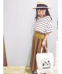 earth music&ecology | ・ロールアップ袖プルオーバー ●(Tシャツ/カットソー)