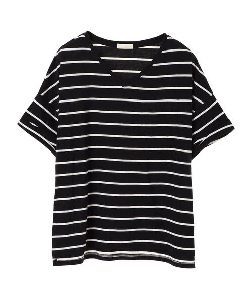 earth music&ecology（アースミュージックアンドエコロジー）の「・ロールアップ袖プルオーバー ●（Tシャツ/カットソー・レディース・レッド/ベージュ/ネイビー/グレー系その他/アイボリー/ブルー・FREE）」の16枚目の写真