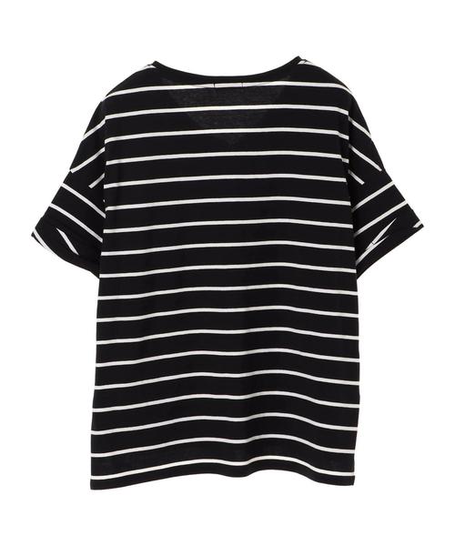 earth music&ecology（アースミュージックアンドエコロジー）の「・ロールアップ袖プルオーバー ●（Tシャツ/カットソー・レディース・レッド/ベージュ/ネイビー/グレー系その他/アイボリー/ブルー・FREE）」の20枚目の写真