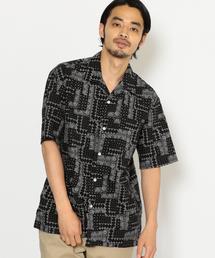 green label relaxing | SC バンダナプリント オープンカラー 半袖 シャツ(シャツ/ブラウス)