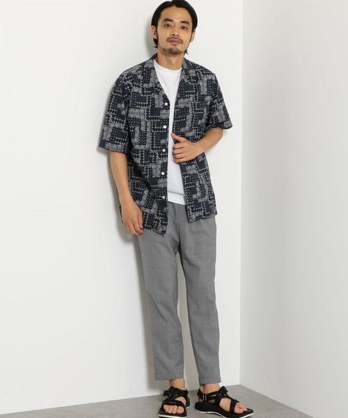 green label relaxing(グリーンレーベルリラクシング)の「SC バンダナプリント オープンカラー 半袖 シャツ(シャツ/ブラウス・メンズ・ネイビー/ブラック・XL/L/S/M)」の10枚目の写真