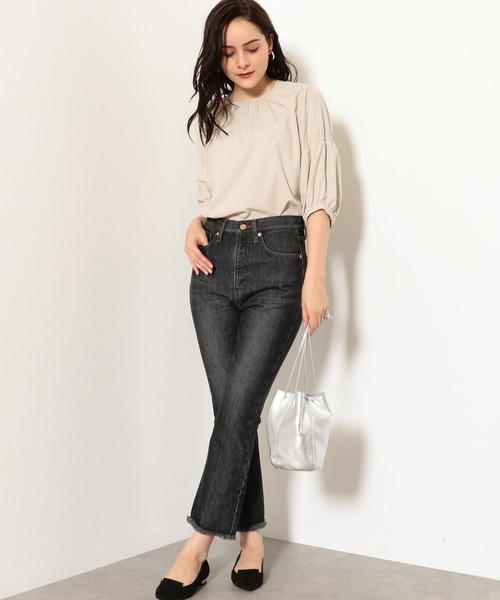 green label relaxing（グリーンレーベルリラクシング）の「◆SC キックフレア 5PK  デニム パンツ ◆（デニムパンツ・レディース・ブラック/ネイビー・40/38/36/34）」の6枚目の写真