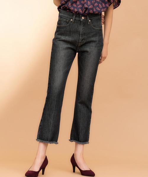 green label relaxing（グリーンレーベルリラクシング）の「◆SC キックフレア 5PK  デニム パンツ ◆（デニムパンツ・レディース・ブラック/ネイビー・40/38/36/34）」の15枚目の写真