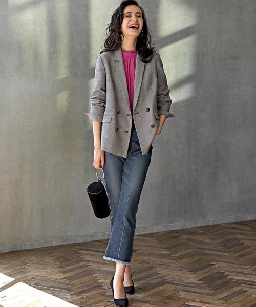 green label relaxing（グリーンレーベルリラクシング）の「◆SC キックフレア 5PK  デニム パンツ ◆（デニムパンツ・レディース・ブラック/ネイビー・40/38/36/34）」の17枚目の写真