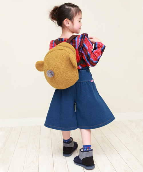 RAGMART(ラグマート)の「リボンワイドキュロット(その他パンツ・キッズ・ネイビー/カーキ・110cm/100cm/120cm/130cm)」の11枚目の写真