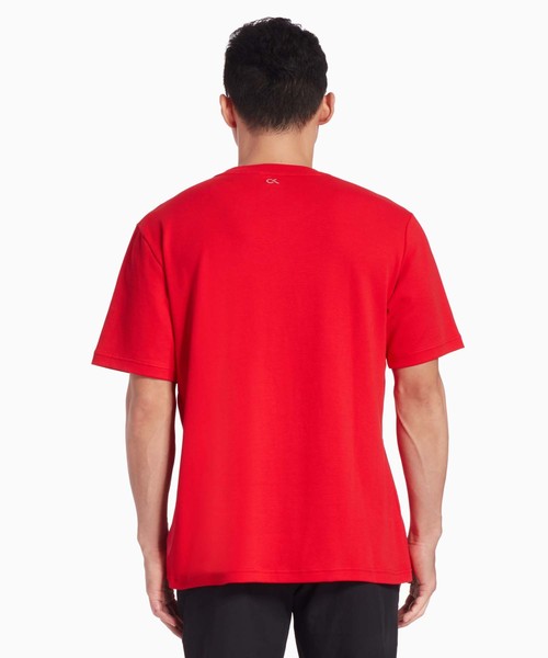 CALVIN KLEIN PERFORMANCE(カルバンクラインパフォーマンス)の「【ブランド公式】PERFORMANCE レトロパッチワーク Tシャツ(Tシャツ/カットソー・メンズ・レッド/ブラック・X-SMALL/MEDIUM/LARGE/X-LARGE/M/SMALL)」の4枚目の写真