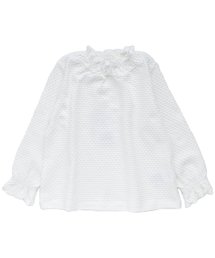 apres les cours | ドットギャザー長袖Tシャツ(Tシャツ/カットソー)