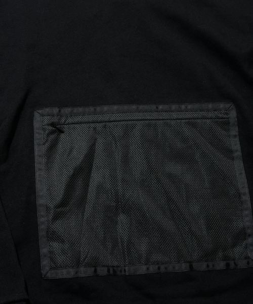 And A(アンドエー)の「WILD THINGS ワイルドシングス / L/S HOODY with Mesh メッシュポケット ロングスリーブ フーディー パーカー / WT19010N(パーカー・メンズ・ブラック/ブラウン/オリーブ・SMALL/MEDIUM/LARGE)」の4枚目の写真