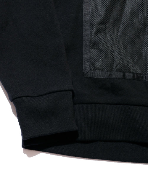 And A(アンドエー)の「WILD THINGS ワイルドシングス / L/S HOODY with Mesh メッシュポケット ロングスリーブ フーディー パーカー / WT19010N(パーカー・メンズ・ブラック/ブラウン/オリーブ・SMALL/MEDIUM/LARGE)」の5枚目の写真