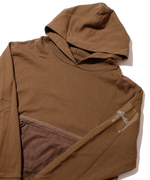 And A(アンドエー)の「WILD THINGS ワイルドシングス / L/S HOODY with Mesh メッシュポケット ロングスリーブ フーディー パーカー / WT19010N(パーカー・メンズ・ブラック/ブラウン/オリーブ・SMALL/MEDIUM/LARGE)」の13枚目の写真