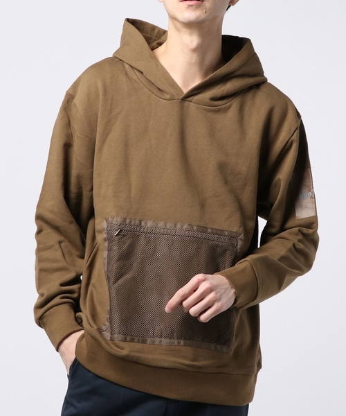 And A(アンドエー)の「WILD THINGS ワイルドシングス / L/S HOODY with Mesh メッシュポケット ロングスリーブ フーディー パーカー / WT19010N(パーカー・メンズ・ブラック/ブラウン/オリーブ・SMALL/MEDIUM/LARGE)」の14枚目の写真
