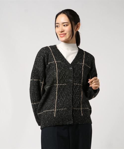 LBC（エルビーシー）の「ウインドペンカーディガン（カーディガン/ボレロ・レディース・ライトグレー/ブラック・M）」の5枚目の写真