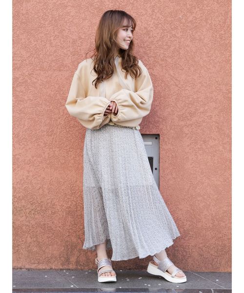 dazzlin(ダズリン)の「スプリングフリルパーカー(パーカー・レディース・ベージュ/グレー/ピンク/アイボリー/ブラック・FREE)」の7枚目の写真