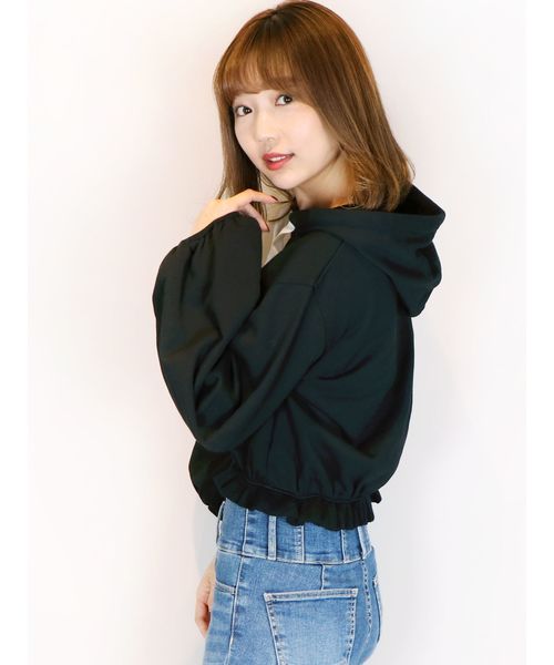 dazzlin(ダズリン)の「スプリングフリルパーカー(パーカー・レディース・ベージュ/グレー/ピンク/アイボリー/ブラック・FREE)」の17枚目の写真