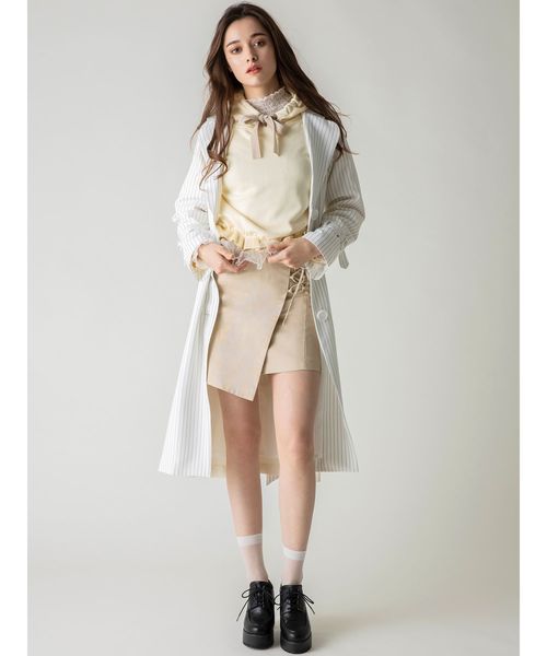 dazzlin(ダズリン)の「スプリングフリルパーカー(パーカー・レディース・ベージュ/グレー/ピンク/アイボリー/ブラック・FREE)」の11枚目の写真