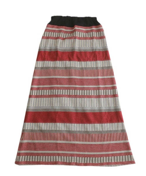 antiqua（アンティカ）の「配色ボーダーニットスカート（スカート・レディース・ブルー系その他/レッド/グリーン/ネイビー・FREE）」の9枚目の写真