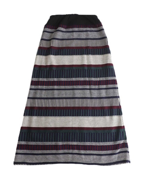 antiqua（アンティカ）の「配色ボーダーニットスカート（スカート・レディース・ブルー系その他/レッド/グリーン/ネイビー・FREE）」の12枚目の写真