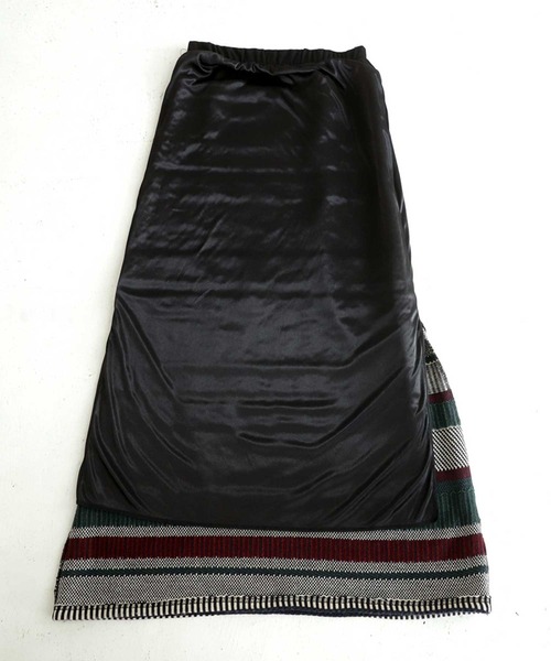 antiqua（アンティカ）の「配色ボーダーニットスカート（スカート・レディース・ブルー系その他/レッド/グリーン/ネイビー・FREE）」の8枚目の写真