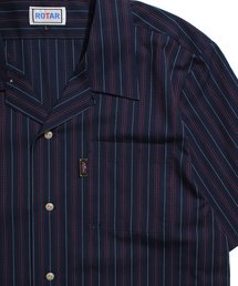 専用　美品 ROTAR ローター クラシック ストライプ 開襟 長袖 シャツ 黒 専用 美品 ROTAR ローター クラシック ストライプ 開襟 長袖