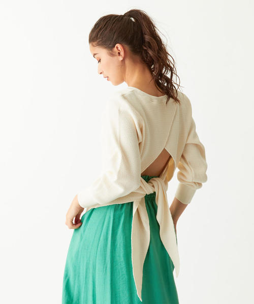 JANE SMITH BACK BOW サーマル トップス