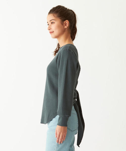 JANE SMITH    BACK BOW サーマル トップス JANE SMITH BACK BOW サーマル トップス