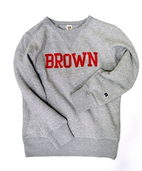 SHIPS（シップス）の「SC: RUSSEL ATHLETIC 【SHIPS別注】 プリント クルーネック/スウェット 14SS■（スウェット・メンズ・ヘザ－グレー/ブルー/ネイビー/ダークネイビー/ブルー系その他・SMALL/MEDIUM/LARGE）」の2枚目の写真