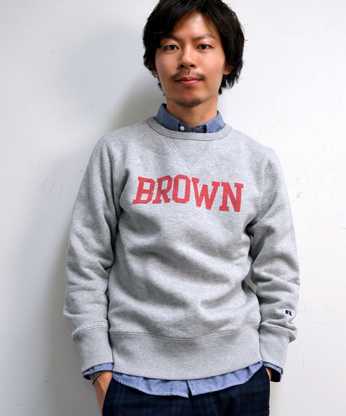 SHIPS（シップス）の「SC: RUSSEL ATHLETIC 【SHIPS別注】 プリント クルーネック/スウェット 14SS■（スウェット・メンズ・ヘザ－グレー/ブルー/ネイビー/ダークネイビー/ブルー系その他・SMALL/MEDIUM/LARGE）」の6枚目の写真