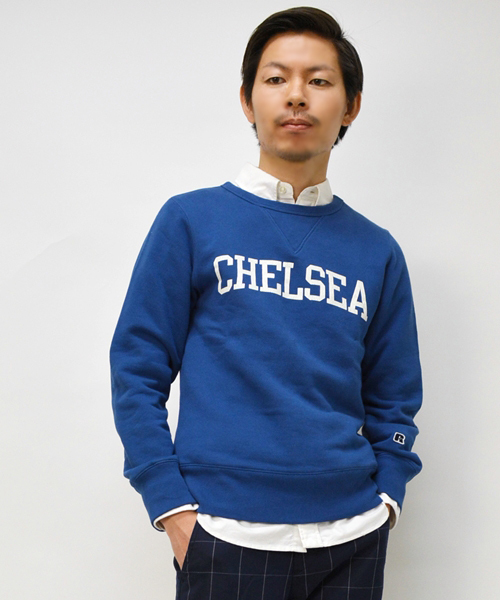 SHIPS（シップス）の「SC: RUSSEL ATHLETIC 【SHIPS別注】 プリント クルーネック/スウェット 14SS■（スウェット・メンズ・ヘザ－グレー/ブルー/ネイビー/ダークネイビー/ブルー系その他・SMALL/MEDIUM/LARGE）」の18枚目の写真