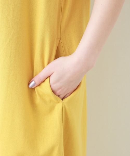 n'ee-ne(ネーネ)の「ノースリーブ マキシワンピース(ワンピース・レディース・ブラック/ブラウン/マスタード・LL/M/L)」の18枚目の写真