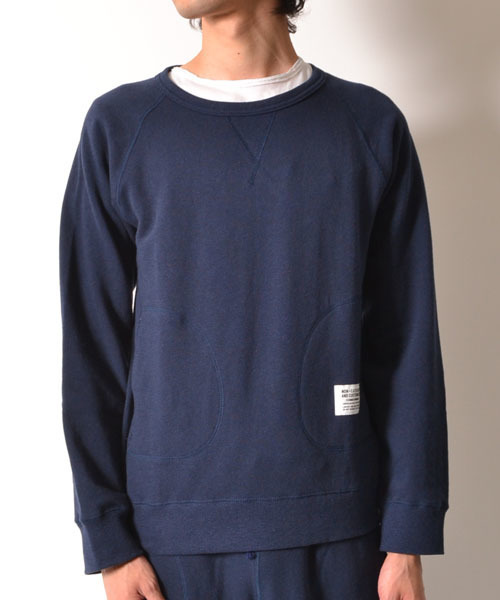 COMMONWARE AMERICAN RAG CIE&Magine（コモンウェアアメリカンラグシーアンド マージン）の「AMERICAN RAG CIE&Magine COMMONWARE スウェットプルオーバーL/S∴（スウェット・メンズ・グレー/ネイビー・44/48/46）」の4枚目の写真