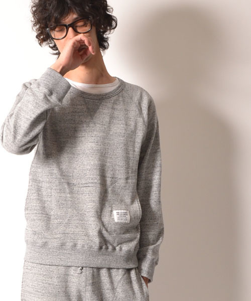 COMMONWARE AMERICAN RAG CIE&Magine（コモンウェアアメリカンラグシーアンド マージン）の「AMERICAN RAG CIE&Magine COMMONWARE スウェットプルオーバーL/S∴（スウェット・メンズ・グレー/ネイビー・44/48/46）」の2枚目の写真