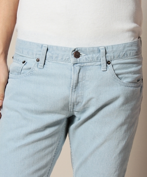 MONKEY TIME（モンキータイム）の「MT∴ シェービング ストレッチデニム スキニーパンツ ◆（デニムパンツ・メンズ・ライトグレー/ライトブルー・X-LARGE/LARGE/MEDIUM/SMALL）」の12枚目の写真