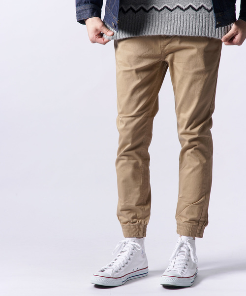 Starting Over（スターティングオーバー）の「ストレッチツイルジョガーパンツ/レディース メンズ（その他パンツ・メンズ・ブラック/ホワイト/ブルー/ネイビー/ベージュ/カーキ・XL/L/S/M）」の4枚目の写真