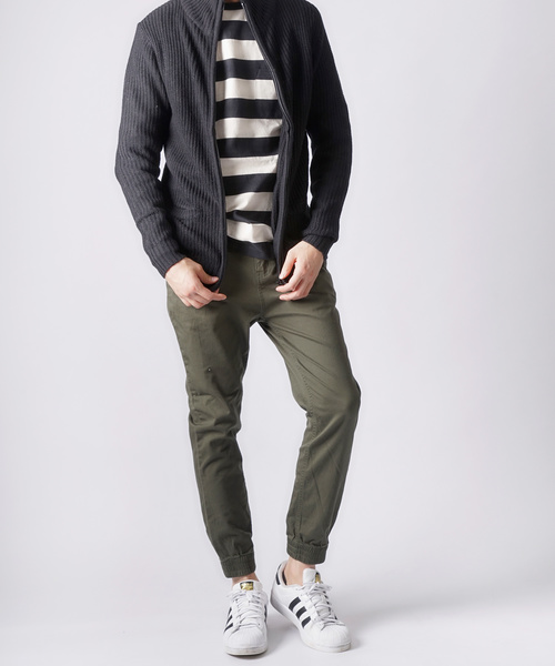 Starting Over（スターティングオーバー）の「ストレッチツイルジョガーパンツ/レディース メンズ（その他パンツ・メンズ・ブラック/ホワイト/ブルー/ネイビー/ベージュ/カーキ・XL/L/S/M）」の11枚目の写真